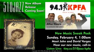 510JAZZ live interview on KPFA 94.1 FM