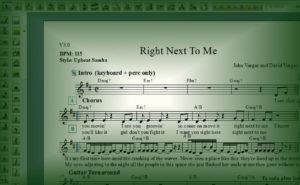 "Right Next To Me" composed by John and David Vargas