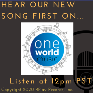 Hear our new song NOW on One World Music Radio