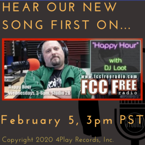 Hear our new song TODAY on FCC Free Radio